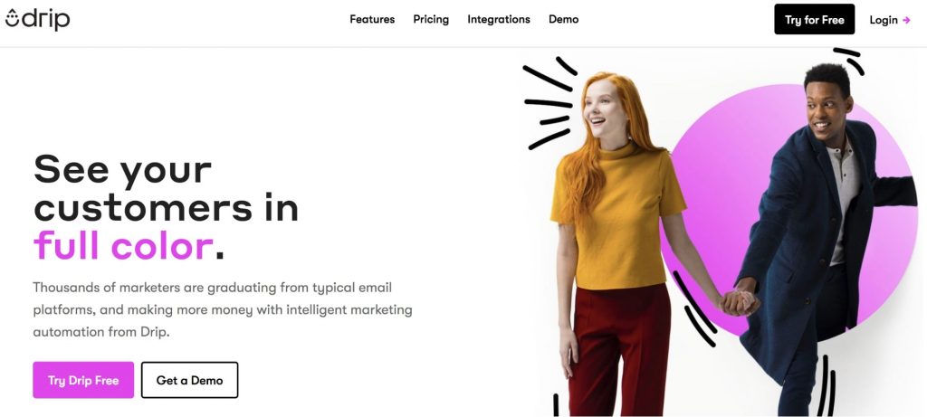 Drip Email Marketing Software Example