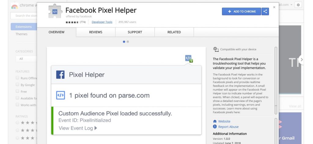 Add Facebook Pixel Helper To Chrome