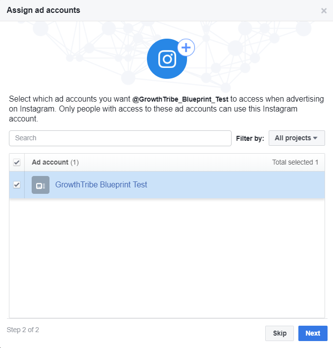 Assign Facebook Ad Account To Instagram Account