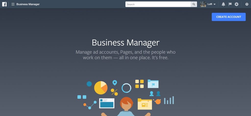 Create Facebook Business Manager Account Page