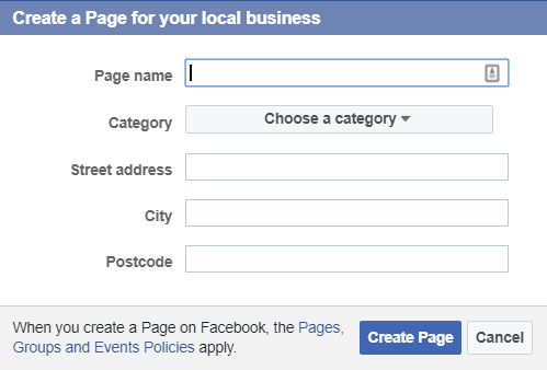 Create Facebook Page For Your Local Business