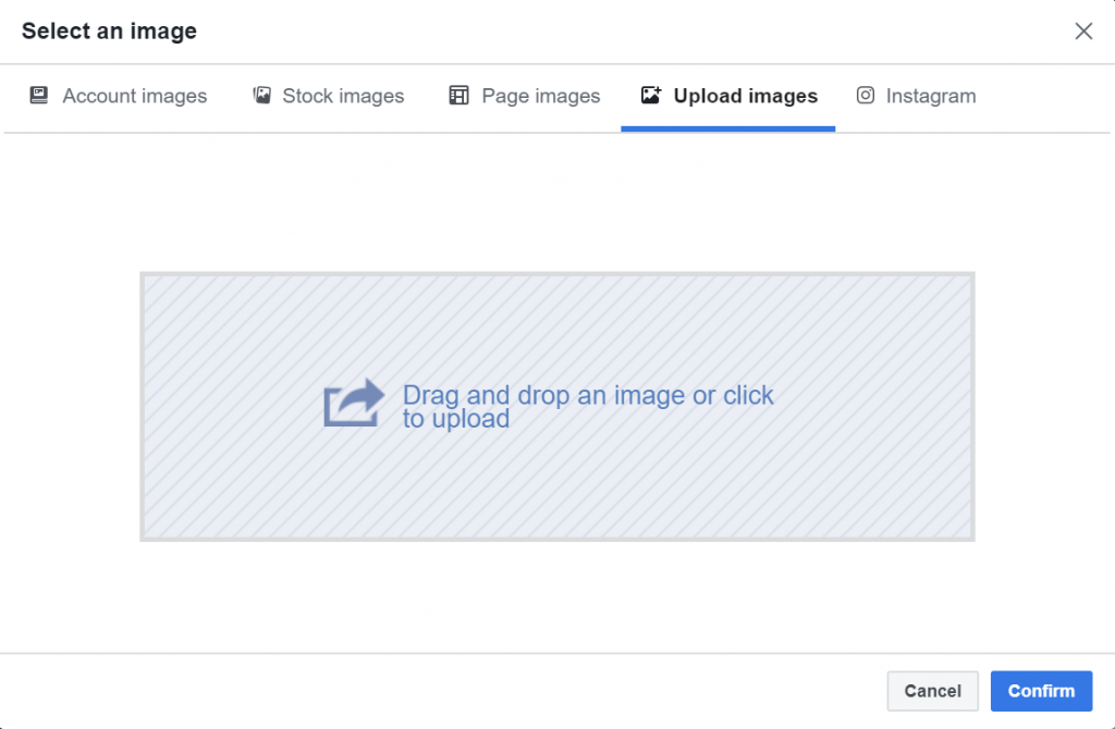 Facebook Ads Manager Upload Image