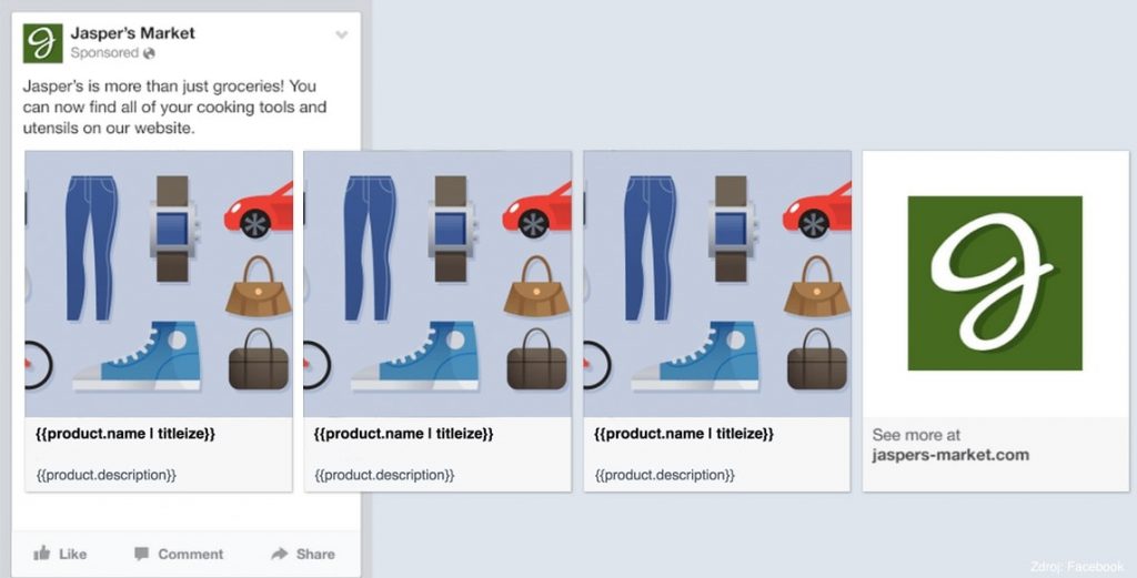 Facebook Product Catalog Example