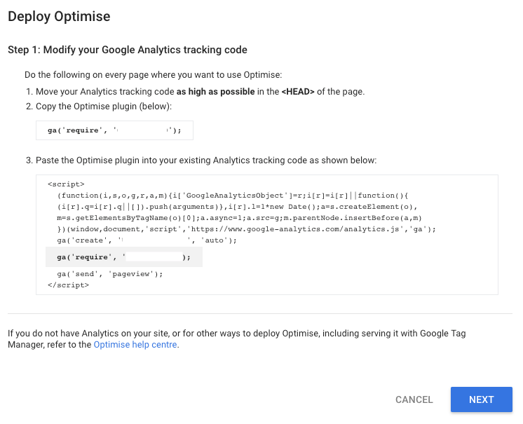 Modify Google Analytics Tracking Code