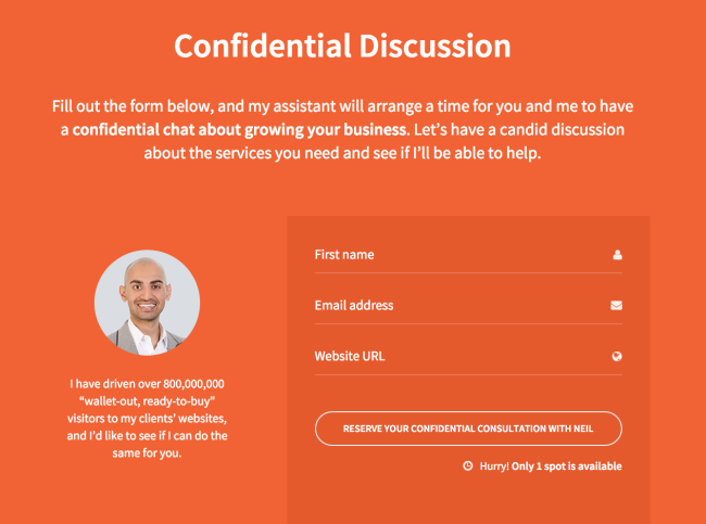 Neil Patel Consultation Example