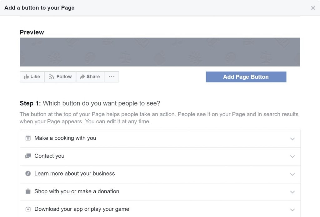 Add Button To Facebook Page