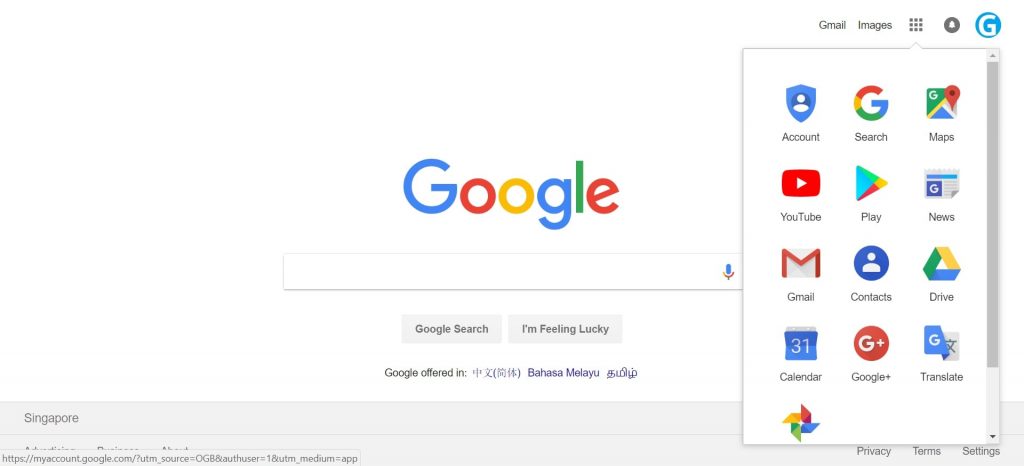 Google Homepage