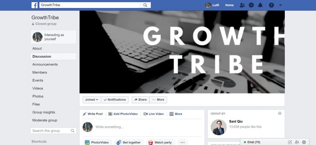 GrowthTribe Facebook Group