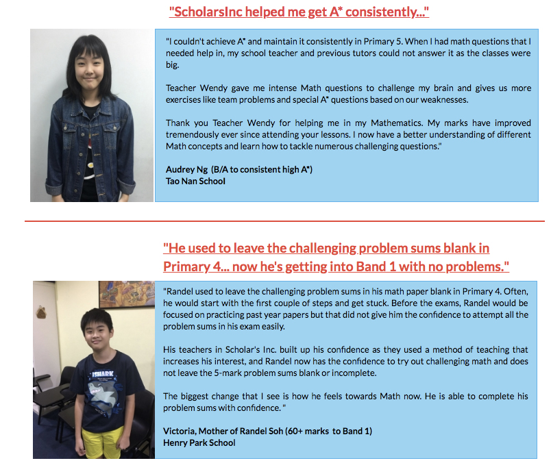 Scholars INC testimonials